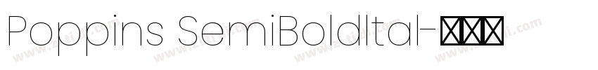 Poppins SemiBoldltal字体转换